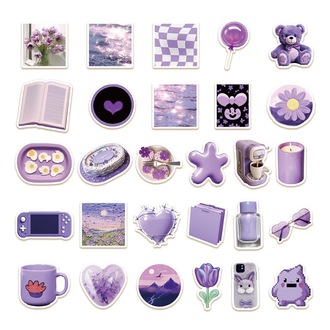 56 Desen Mor İns Tarzı Su Geçirmez Stickers