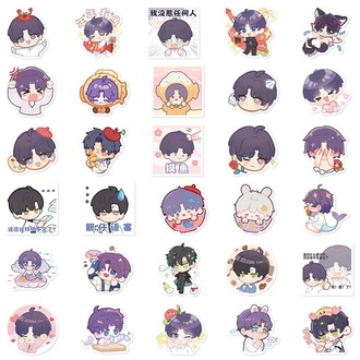 60 Desen Oyun Aşk ve Derin Uzay Su Geçirmez Stickers