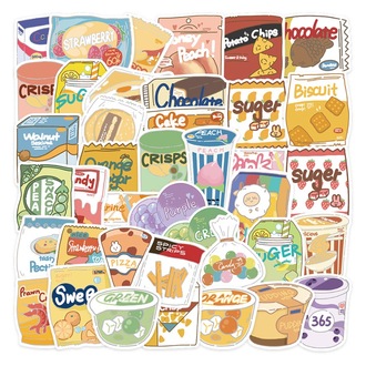 40 Desen orijinal karikatür atıştırmalık Su Geçirmez Stickers
