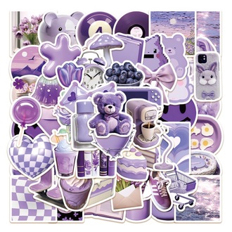 56 Desen Mor İns Tarzı Su Geçirmez Stickers