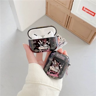 Kuromi Karakterli Airpods Kılıf + Keychain