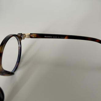 Miu Miu Gözlük-Leopar Desenli