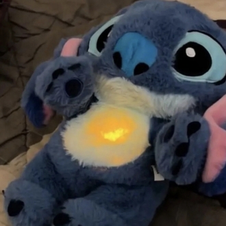 Nefes alan Stitch uyku arkadaşı peluş sevimli stitch