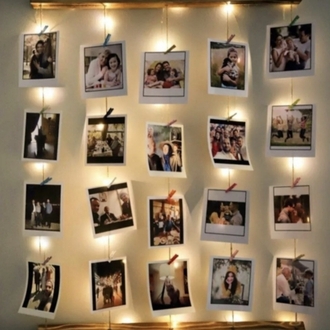 Gogo Ipli Mandallı Işıklı Fotoğraf Askısı