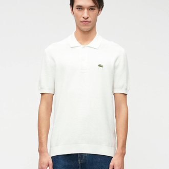 Lacoste Beyaz Polo Yaka Triko T-Shirt
