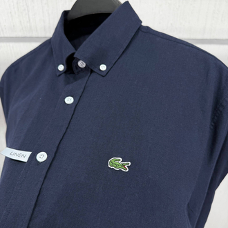Lacoste Lacivert Keten Regular Gömlek