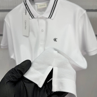 Calvin Klein Beyaz Polo Yaka Regular Fit T-Shirt
