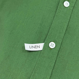 Lacoste Yeşil Keten Regular Gömlek