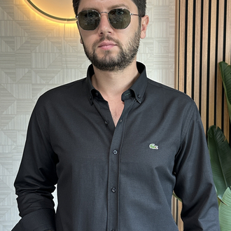 Lacoste Slim Fit Siyah Gömlek