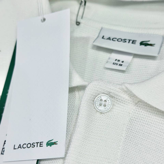 Lacoste Beyaz Polo Yaka Triko T-Shirt