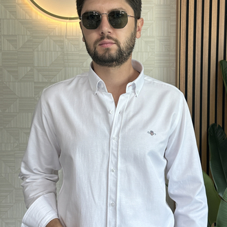 Gant Slim Fit Beyaz Gömlek