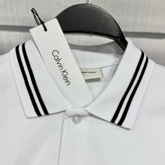 Calvin Klein Beyaz Polo Yaka Regular Fit T-Shirt