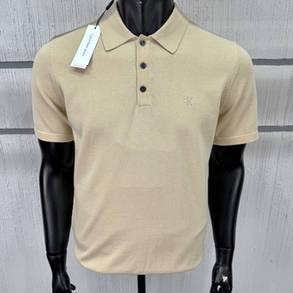 Calvin Klein Triko Bej Polo Yaka Regular Fit T-Shirt