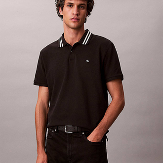 Calvin Klein Siyah Polo Yaka Regular Fit T-Shirt