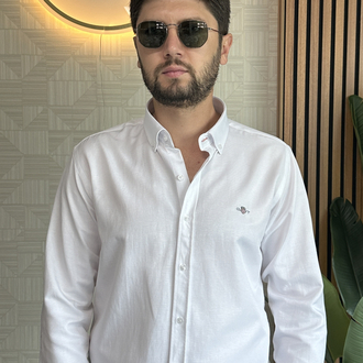 Gant Slim Fit Beyaz Gömlek