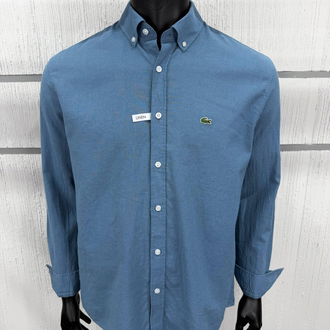 Lacoste Indıgo Keten Regular Gömlek