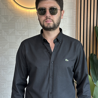 Lacoste Slim Fit Siyah Gömlek