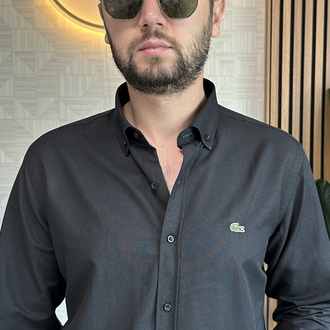Lacoste Slim Fit Siyah Gömlek