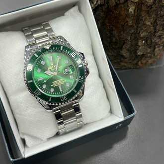 Premium green Dial – Gold & Steel İkonik Seri Erkek Saati