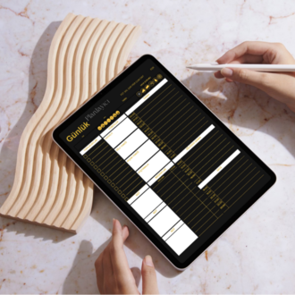 100 Günlük Premium Başarı Günlüğü | Siyah & Gold Sürüm (Tablet & Yazıcı Uyumlu)