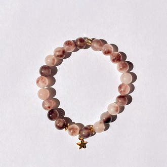 Cherry Quartz Étoile Bileklik