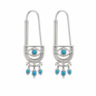 Azure Eye Küpe - Silver