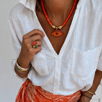 Carnelian Oracle Kolye
