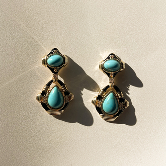 Turquoise Oracle Drops Küpe