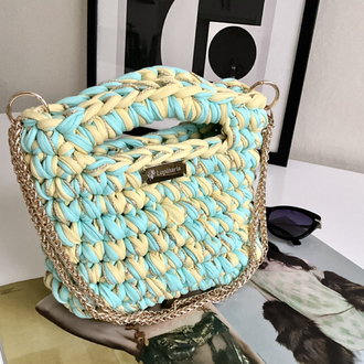 Lupinaria DOLCE - Mint Parfait Örgü Çanta