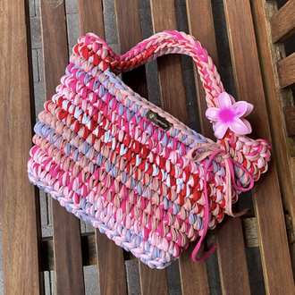 Lupinaria ISOLA - Pink Dreams Tote Örgü Çanta
