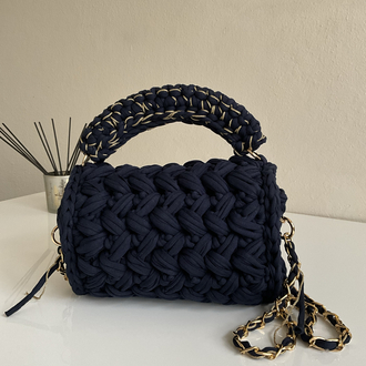 Lupinaria LUNA - Navy Örgü Çanta