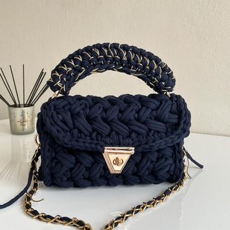 Lupinaria LUNA - Navy Örgü Çanta