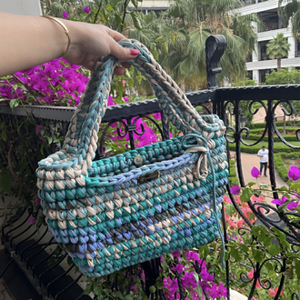 Lupinaria ISOLA - Ocean Breeze Tote Örgü Çanta