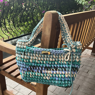 Lupinaria ISOLA - Ocean Breeze Tote Örgü Çanta