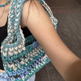 Lupinaria ISOLA - Ocean Breeze Tote Örgü Çanta