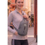 Unisex Gri Krinkıl Body Bag Çapraz Omuz Ve Bel Çantası