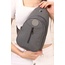 Unisex Gri Krinkıl Body Bag Çapraz Omuz Ve Bel Çantası