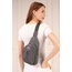 Unisex Gri Krinkıl Body Bag Çapraz Omuz Ve Bel Çantası