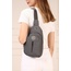 Unisex Gri Krinkıl Body Bag Çapraz Omuz Ve Bel Çantası