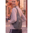 Unisex Gri Krinkıl Body Bag Çapraz Omuz Ve Bel Çantası
