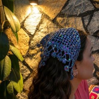 Crochet Bandana Mavi