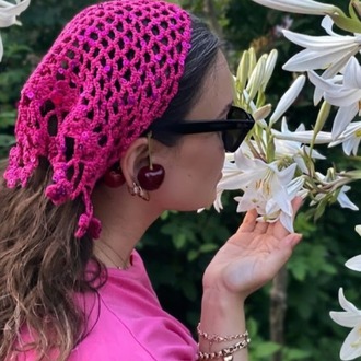 Crochet Bandana Fuşya