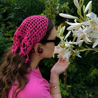 Crochet Bandana Fuşya