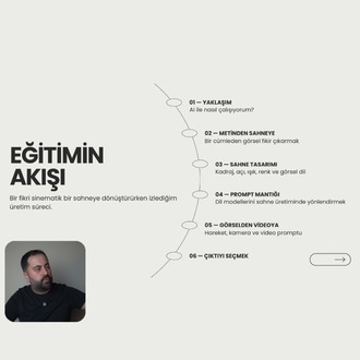 Yapay Zeka ile Sinematik Sahne Tasarımı ve Prompt Mantığı - 2,5 Saatlik Video Eğitim Seti