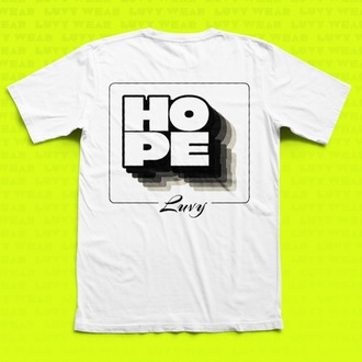 Urban Hope Temalı Beyaz Unisex Tişört - Retro Serisi