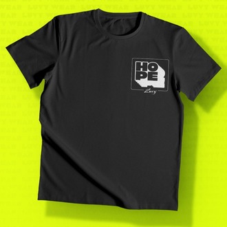 Urban Hope Temalı Siyah Unisex Tişört - Retro Serisi