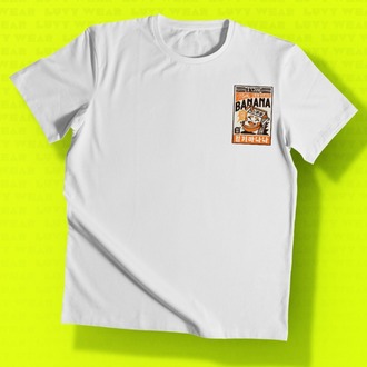 Banana Temalı Beyaz Unisex Tişört - Uzak Doğu Serisi