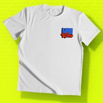 Sevgi Kazanır Temalı Beyaz Unisex Tişört - Retro Serisi