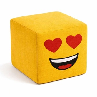 Emoji Puf Koltuk 50x50 cm – Sevimli, Konforlu ve Dekoratif Tasarım