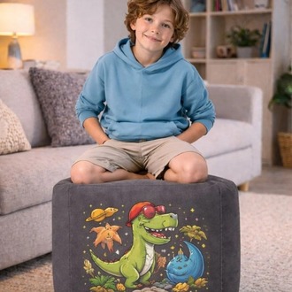 Baskılı kare PUF 50 x 50
